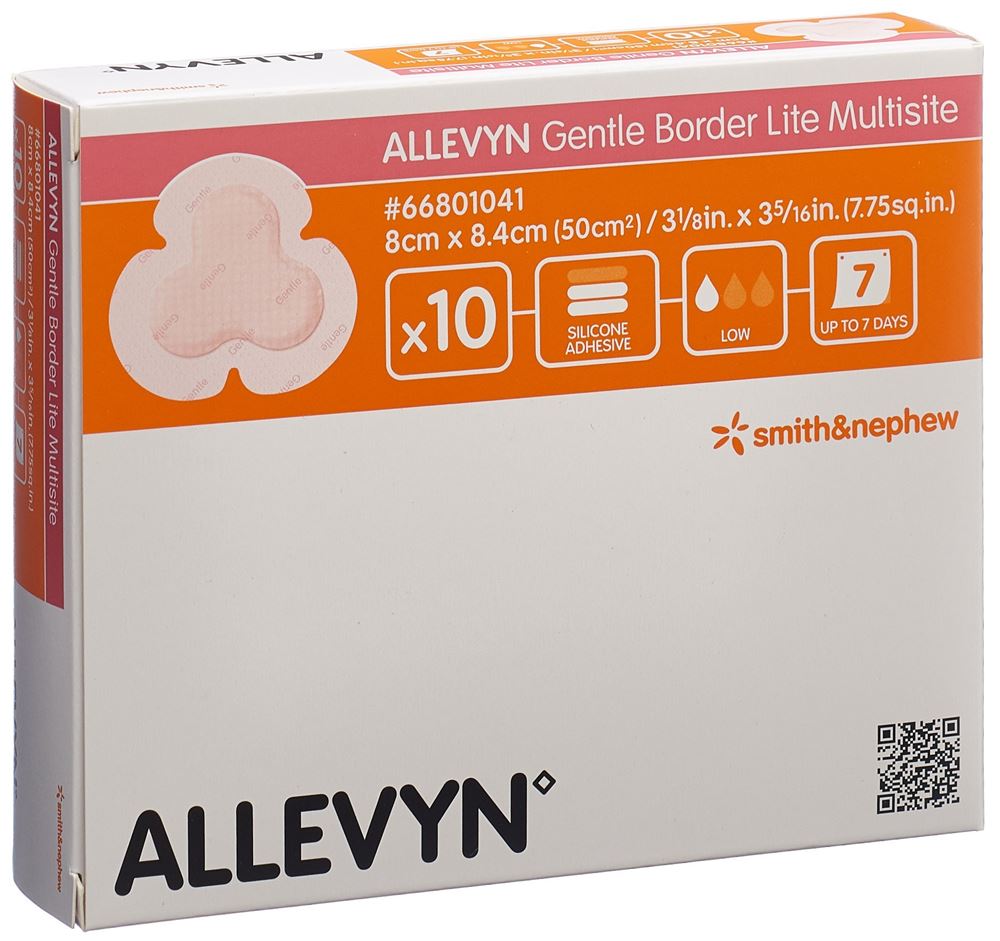 ALLEVYN GB Lite Multisite 8x8.4cm 10 pièces | Polyvalence