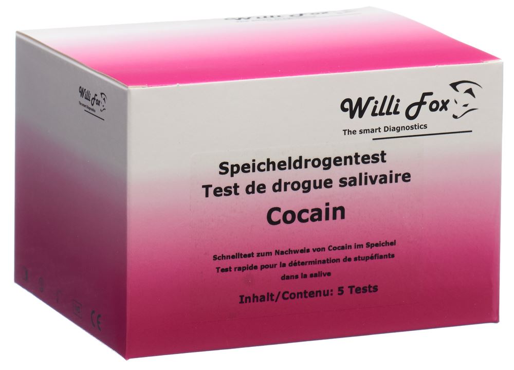 WILLI FOX Cocaine Saliva Test 5 pièces | Test Drogues