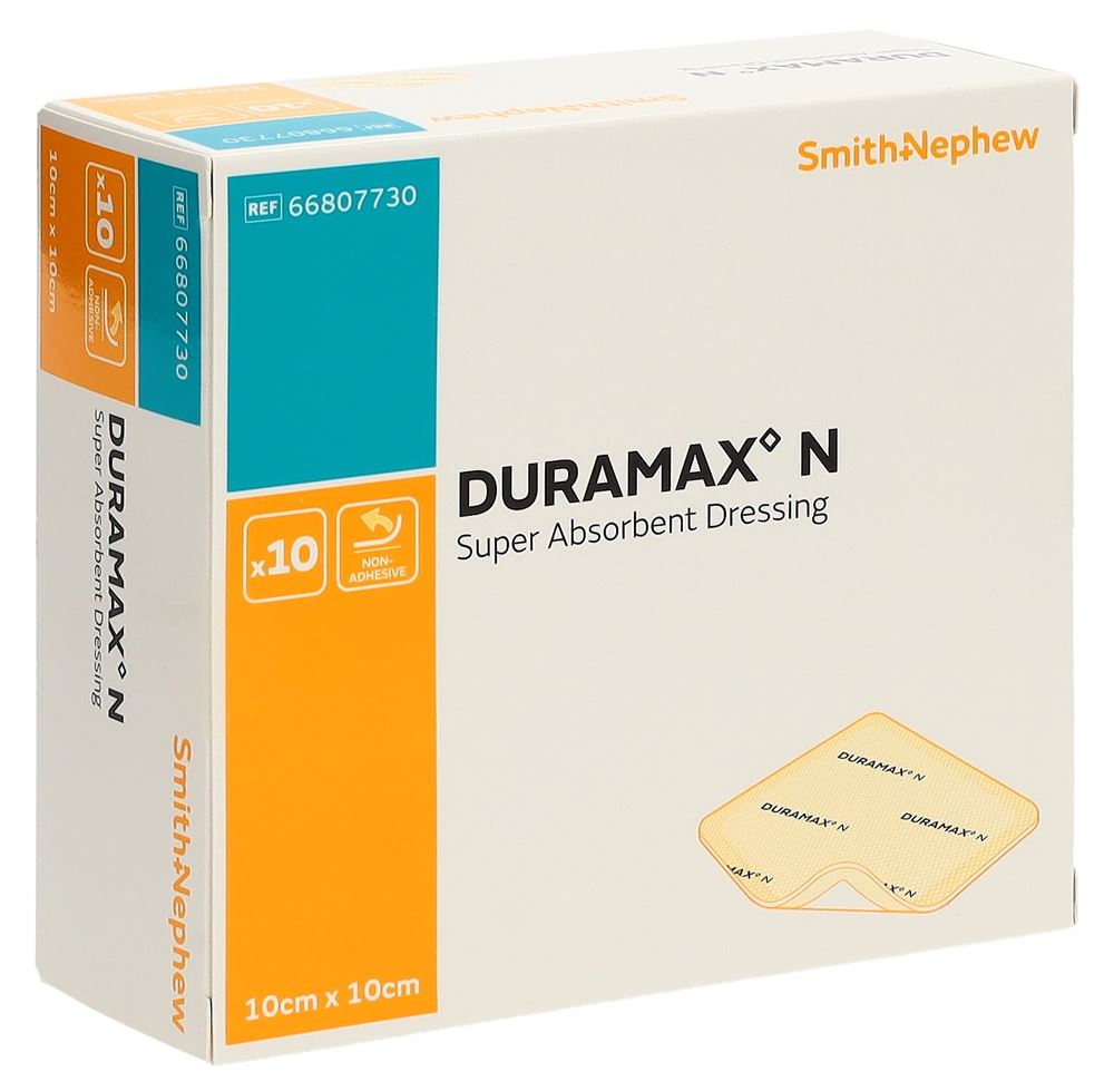 DURAMAX N Superabsorbant | 10x10cm, 10 pièces