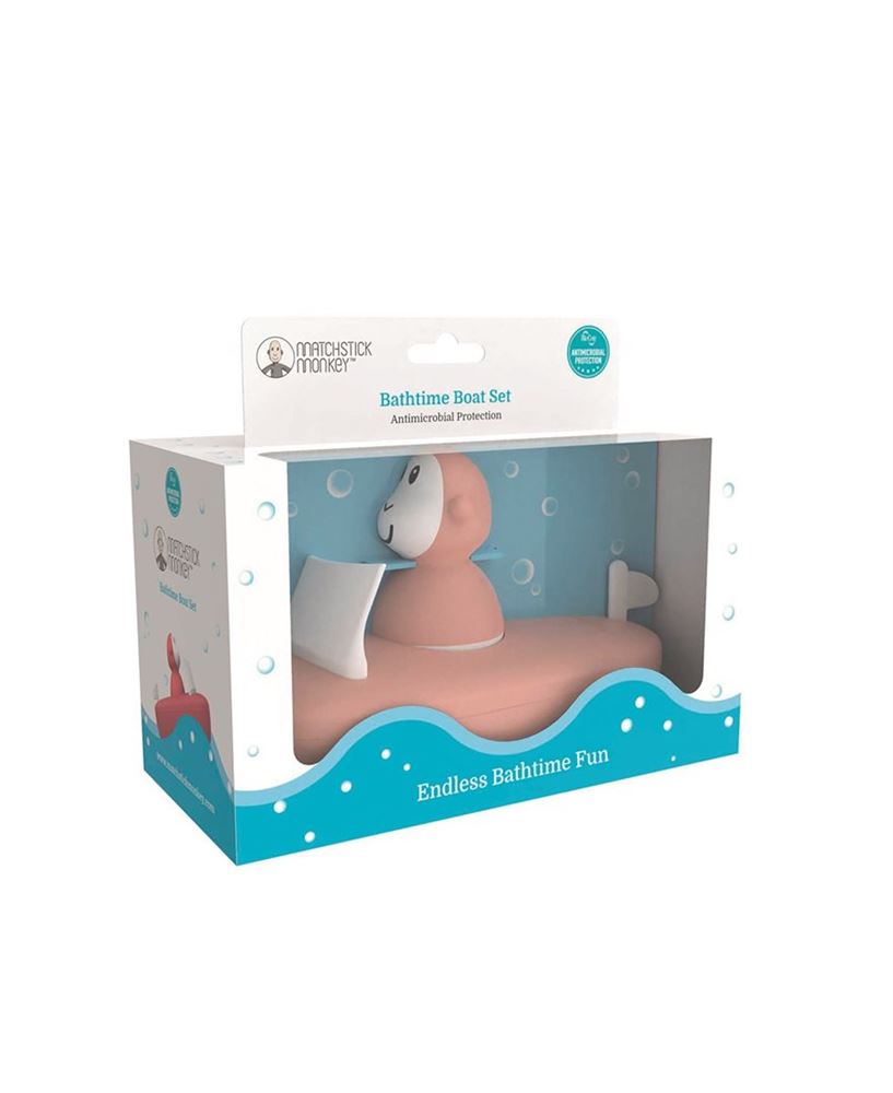 MATCHSTICK MONKEY Bathtime Boat Set | Jouet Bain Rose
