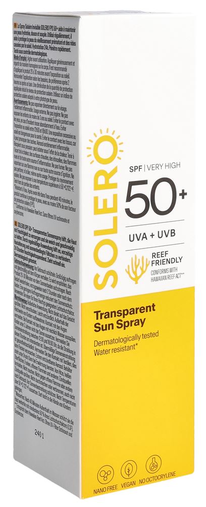 SOLERO Spray Solaire Transparent 200ml | Protection