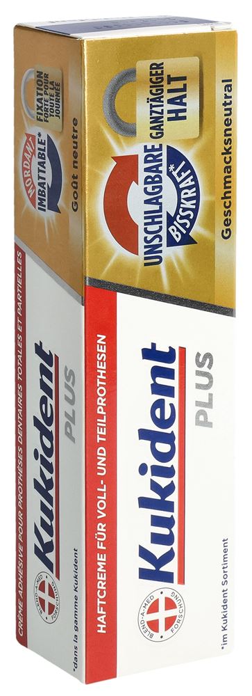 KUKIDENT Crème Adhésive Plus 40g | Fixation Intense