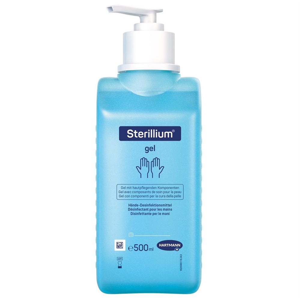 STERILLIUM Gel Désinfectant Mains Pompe 500ml | Pratique