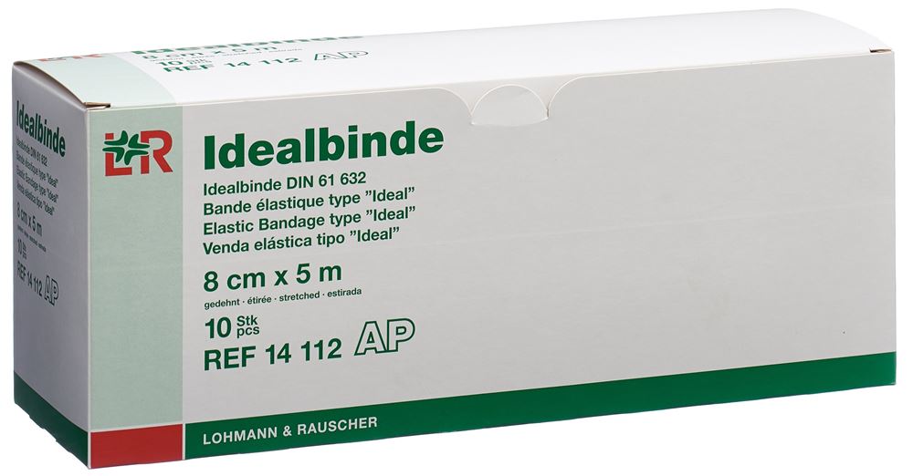 L+R Idealbinde Bande 8cmx5m | 10 pièces