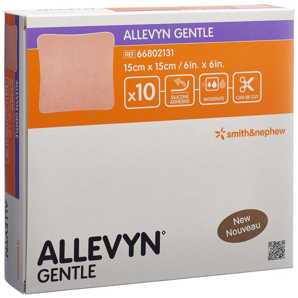 ALLEVYN GENTLE Pansement 15x15cm | 10 pièces