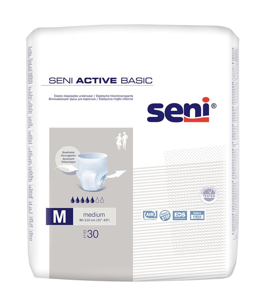 SENI Active Basic M 30 pièces | Absorption