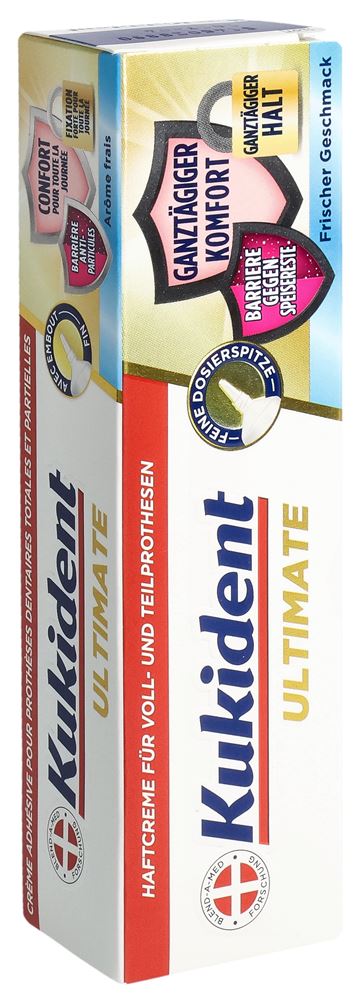 KUKIDENT Crème Adhésive Ultimate Fresh 40g | Fraîcheur
