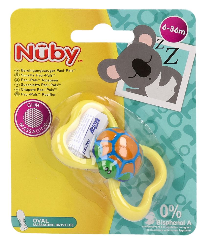 NUBY Sucette Paci-Pals Silicone | 6-36 Mois