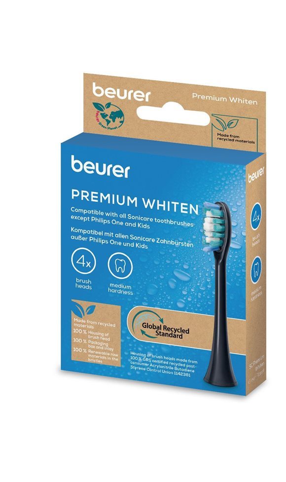 BEURER SC30/50 Têtes brosse Prem Whiten 4 pièces | Blancheur