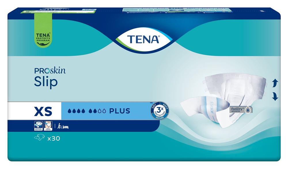 TENA Slip Plus XS Protections 30 pièces | Sécurité