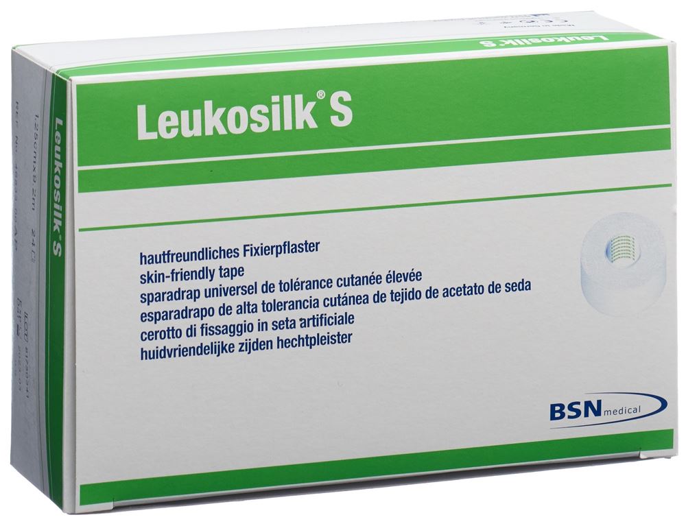LEUKOSILK S Sparadrap 9.2mx1.25cm | 24 pièces