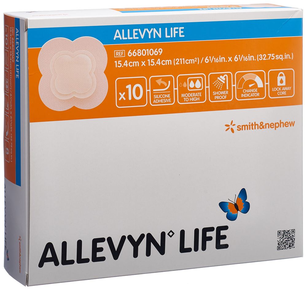 ALLEVYN LIFE Pansement 15.4x15.4cm | 10 pièces