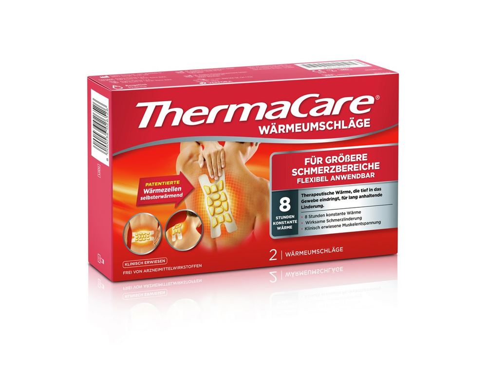 THERMACARE Patch Grands Secteurs Douleur 2 pièces | Chaleur Étendue