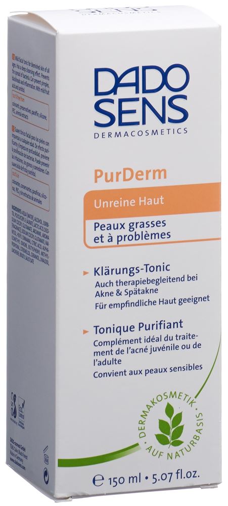 DADO SENS PurDerm Tonique Clarifiant 150ml | Équilibrant