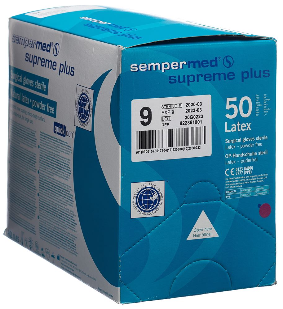 SEMPERMED Supreme Plus Gants OP 9 | 50 paires
