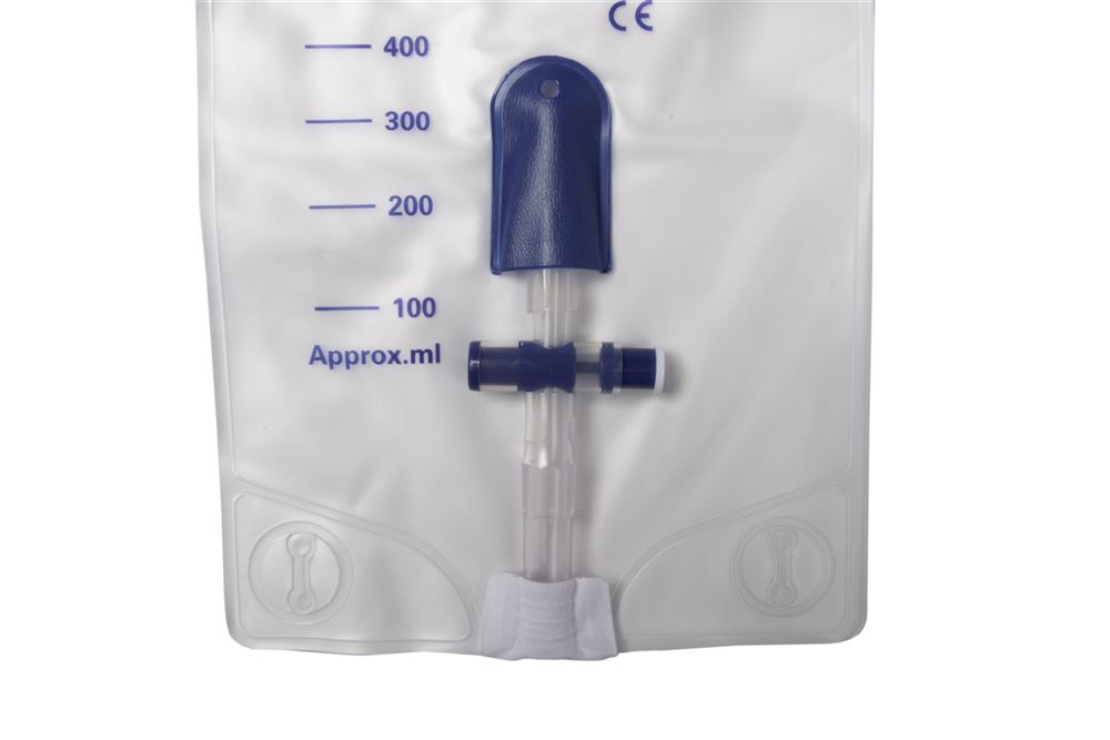 GHC CAREFLOW Sac Jambe 750ml 10cm 75 pièces | Drainage