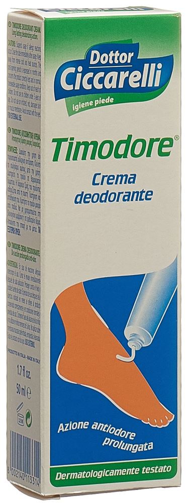 CICCARELLI Timodore Crème Déodorante 50ml | Fraîcheur Durable