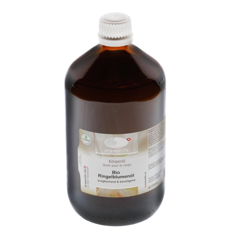 AROMALIFE Huile Corporelle Calendula BIO 1000ml | Soin