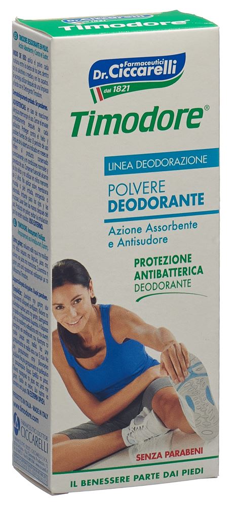 CICCARELLI Timodore Poudre Déodorante 75g | Absorption Efficace