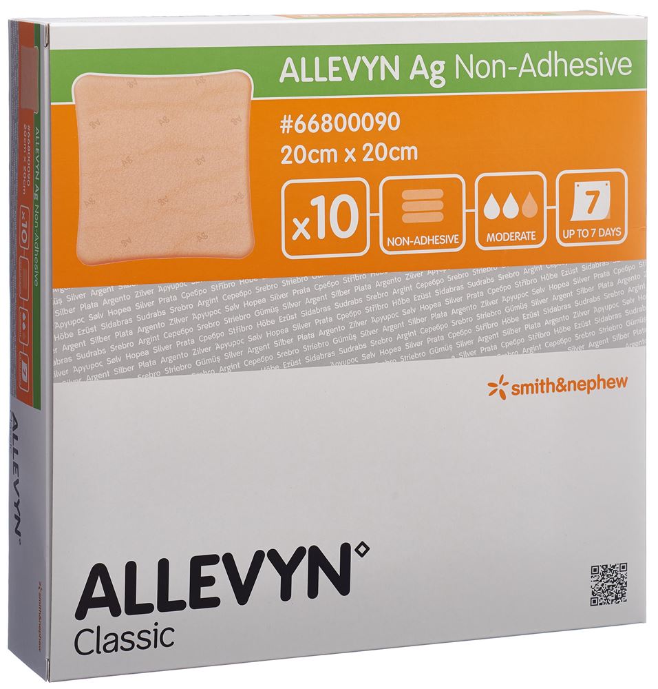 ALLEVYN AG Compresse Cicatrisante 20x20cm 10 pièces | Soin