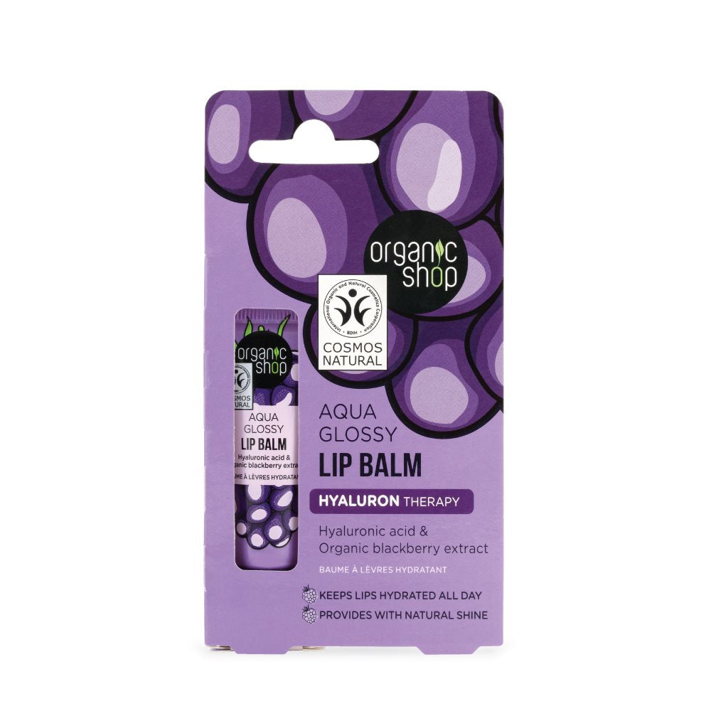 ORGANIC SHOP Baume Lèvres Aqua Glossy 10ml | Hydratation
