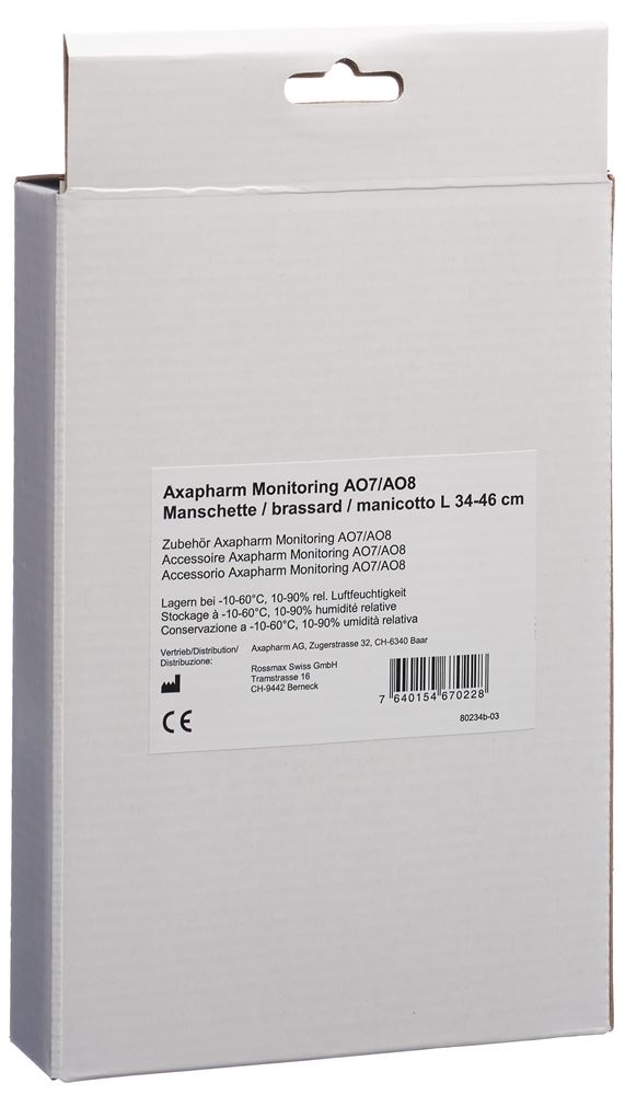 AXAPHARM AO7/AO8 Brassard L 34-46cm | Mesure Précise