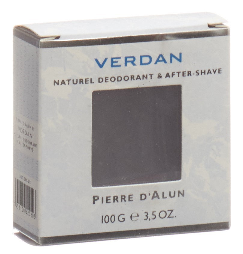 VERDAN Alaunstein Block Aftershave Naturel 100g | Fraîcheur Naturelle