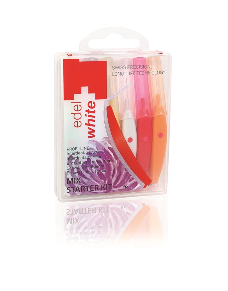 EDEL+WHITE Brossettes interdentaires assorties 6 pièces