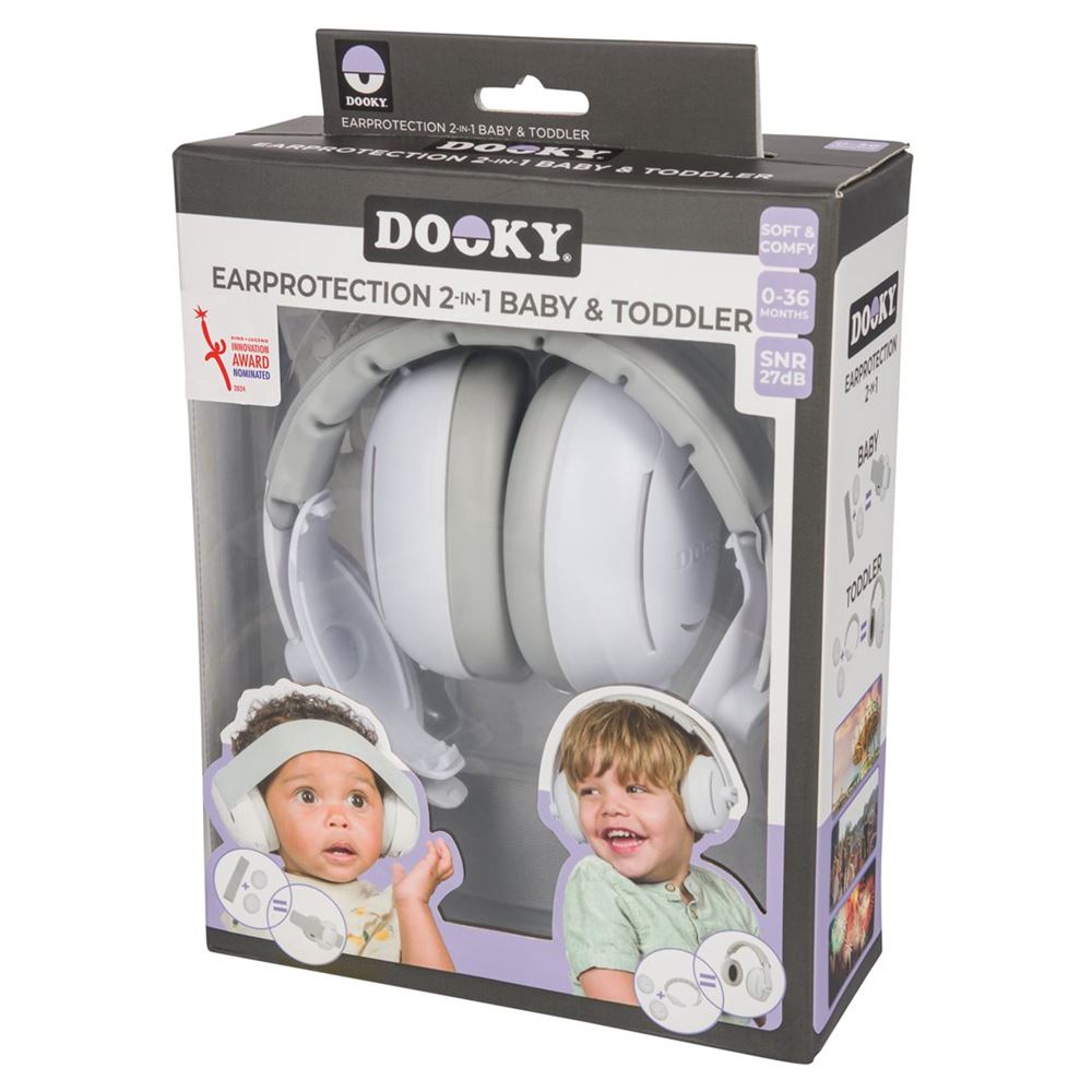 DOOKY Protection Auditive 2en1 Bébé | Tout-petit