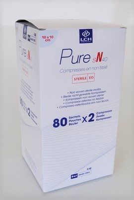 LCH Compresses non tissées 10x10cm 80 pièces | Soin