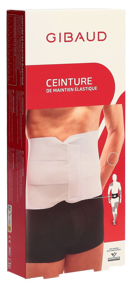 GIBAUD Ceinture Abdominale Gr1 61-75cm Blanc | Soutien