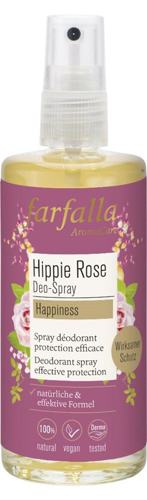 FARFALLA Spray Déo Hippie Rose 100ml | Naturel