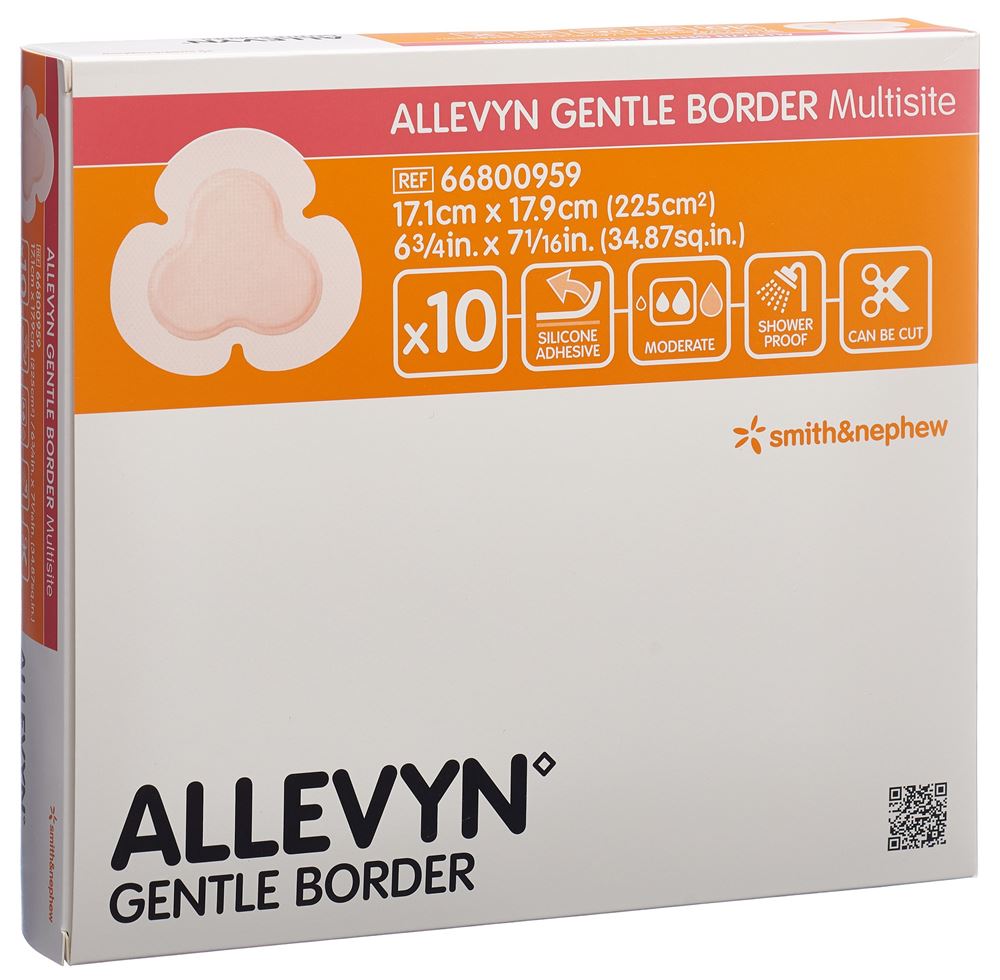 ALLEVYN GB Multisite Pansement 17.1x17.9cm 10 pièces | Polyvalence