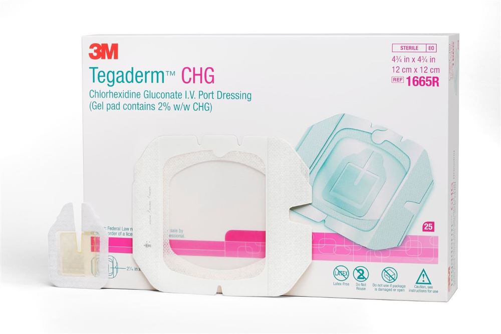 3M TEGADERM CHG Pansement 12x12cm | 25 pièces
