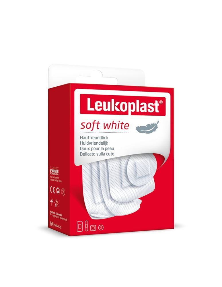 LEUKOPLAST soft white Pansement 4 tailles | 30 pièces