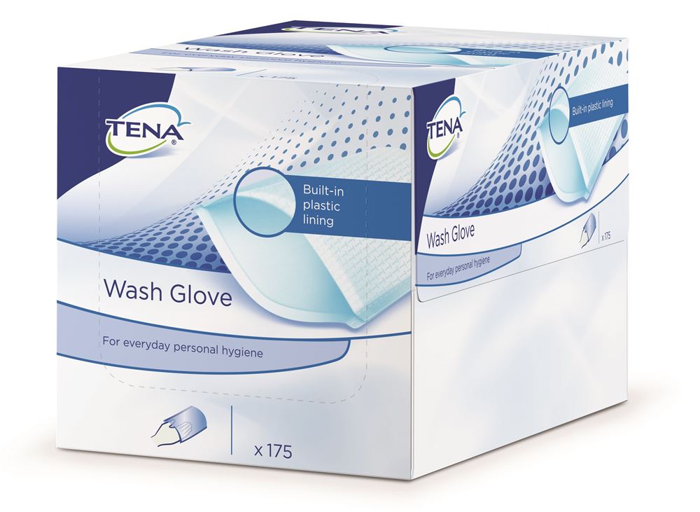 TENA Wash Glove Film Gants Toilette 175 pièces | Protection Renforcée