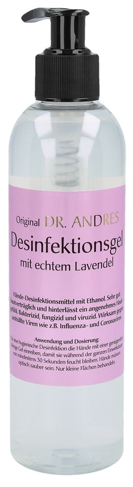 ANDRES Gel Désinfectant Lavande 250ml | Hygiène