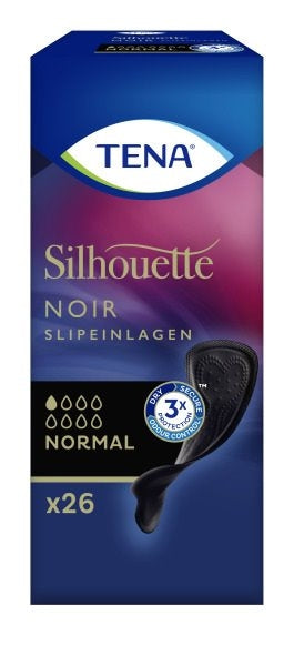 TENA Silhouette Noir Liner Protège-slips | 26 pièces