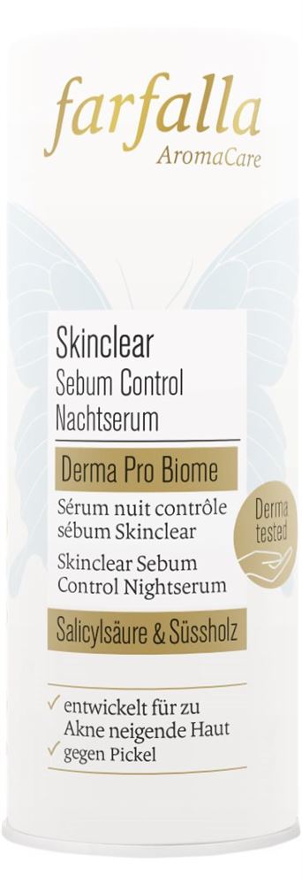 FARFALLA Skinclear Sérum Nuit Pip 15ml | Peau Nette
