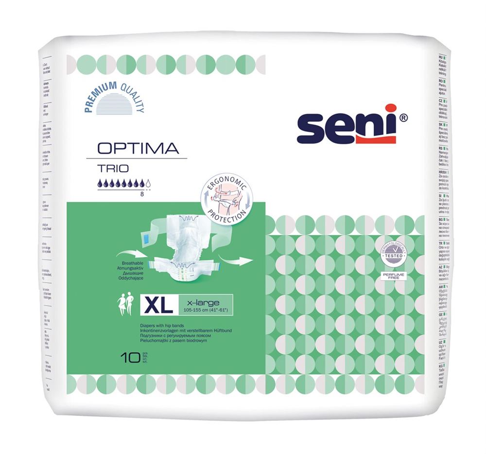 SENI Optima Trio Protections XL 10 pièces | Confort