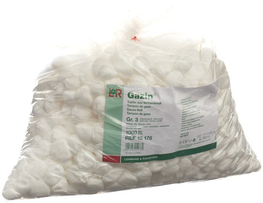 GAZIN Tupfer Mull Gr2 20f 1000 pièces | Absorption