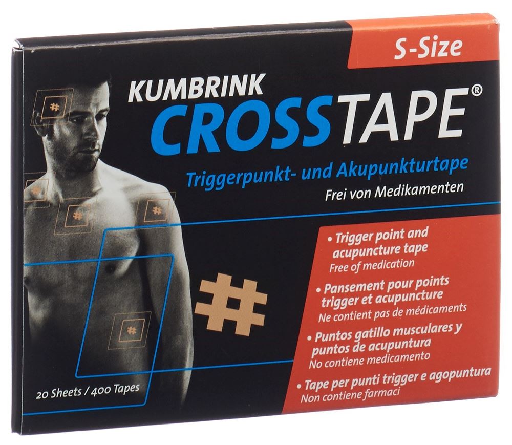 CROSSTAPE Akupunkturtape S 400 pièces | Soulagement