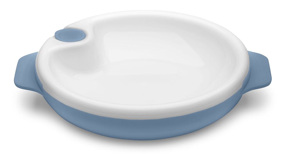 NUVITA Assiette chauffante avec ventouse bleu | Sécurité