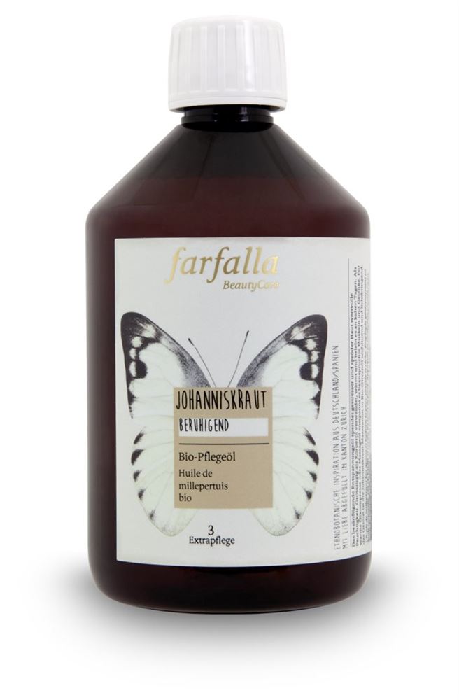 FARFALLA Bio-Pflegeöl Johanniskraut Huile 500ml | Apaisant