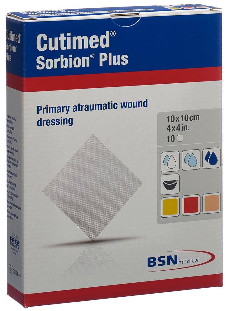 CUTIMED Sorbion Plus Pansement 10x10cm | 10 pièces