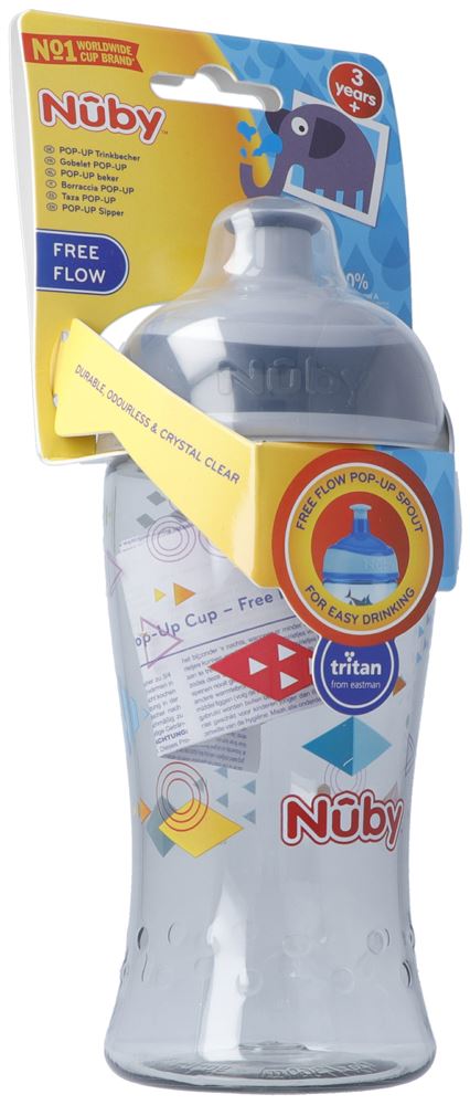 NUBY Pop-Up Becher TRITAN 360ml | Sportverschluss