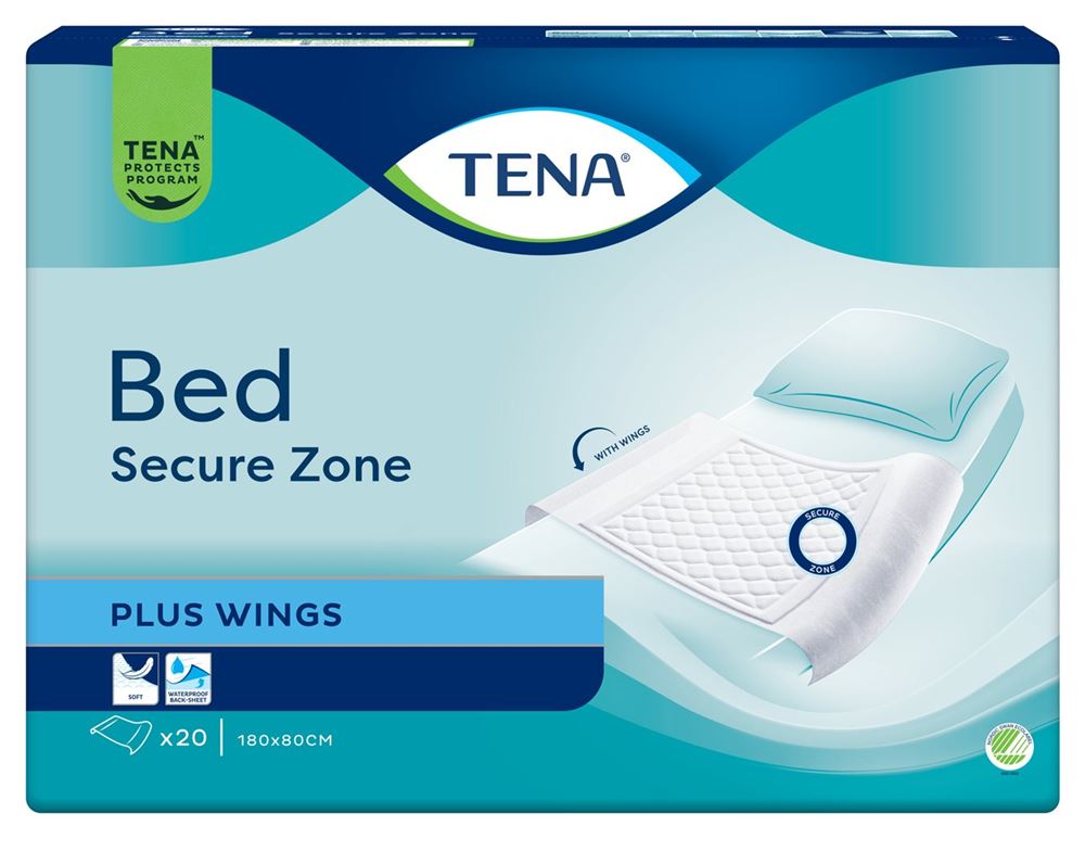 TENA Bed PlusWing 180x80cm SZ INT | Protection Maxi 20 pièces