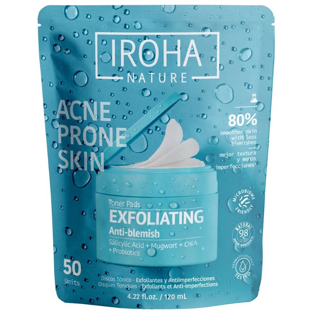 IROHA Nature Toner Pads Acné | 50 pièces