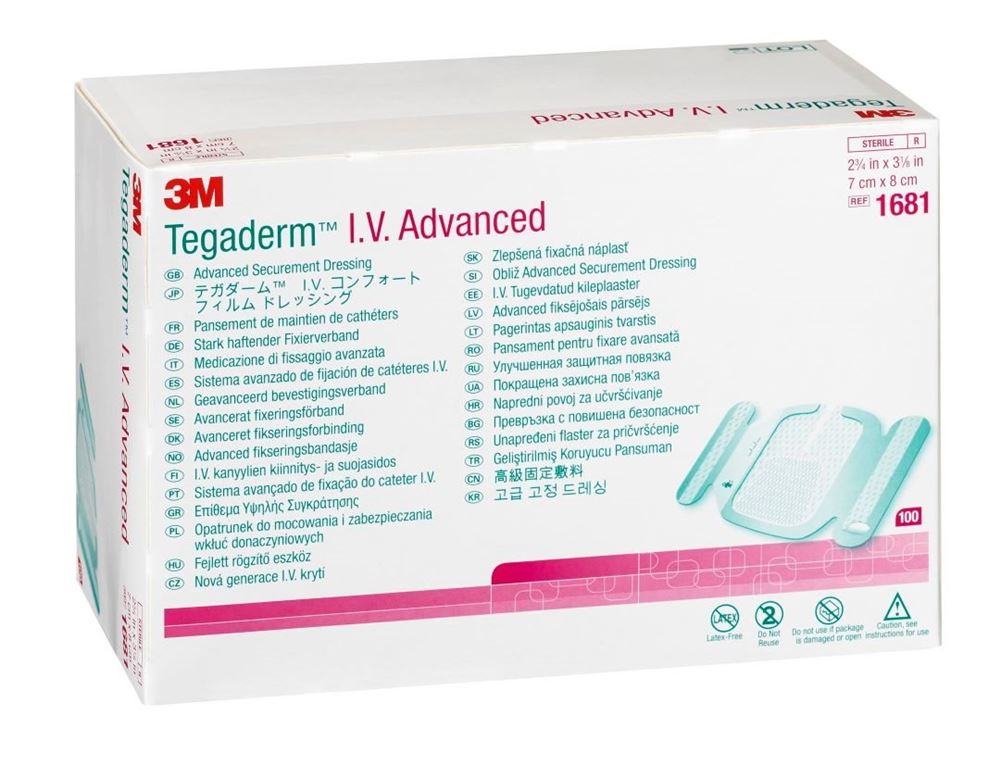 3M TEGADERM IV Advanced Pansement 7x8cm | 100 pièces