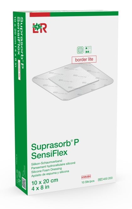 SUPRASORB P SensiFlex border Pansement 10x20cm | 10 pièces